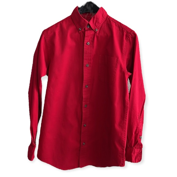 Class Club boys red long sleeve button down dress shirt - Picture 4 of 16